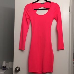 Hot pink Fashion Nova Dress